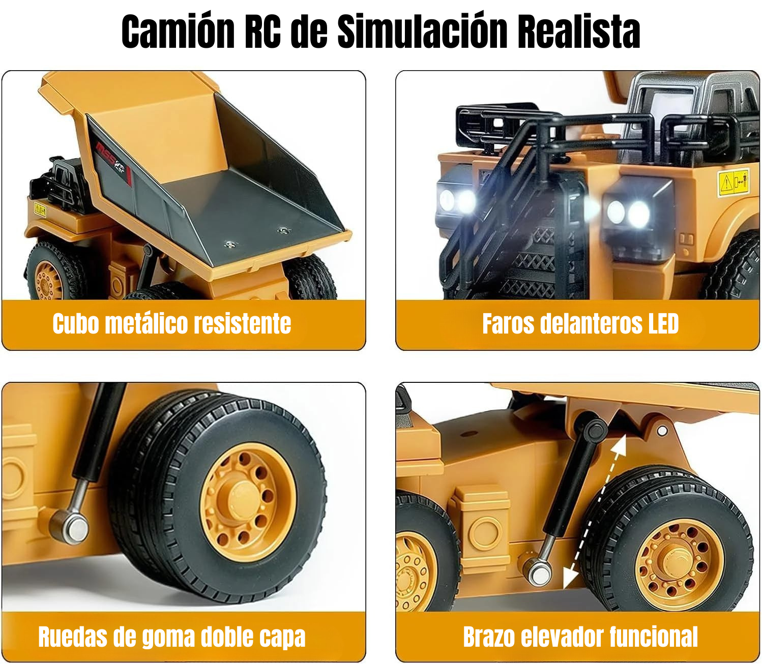 MiniWorks RC™ – Excavadora, Camión y Carretilla Teledirigidos