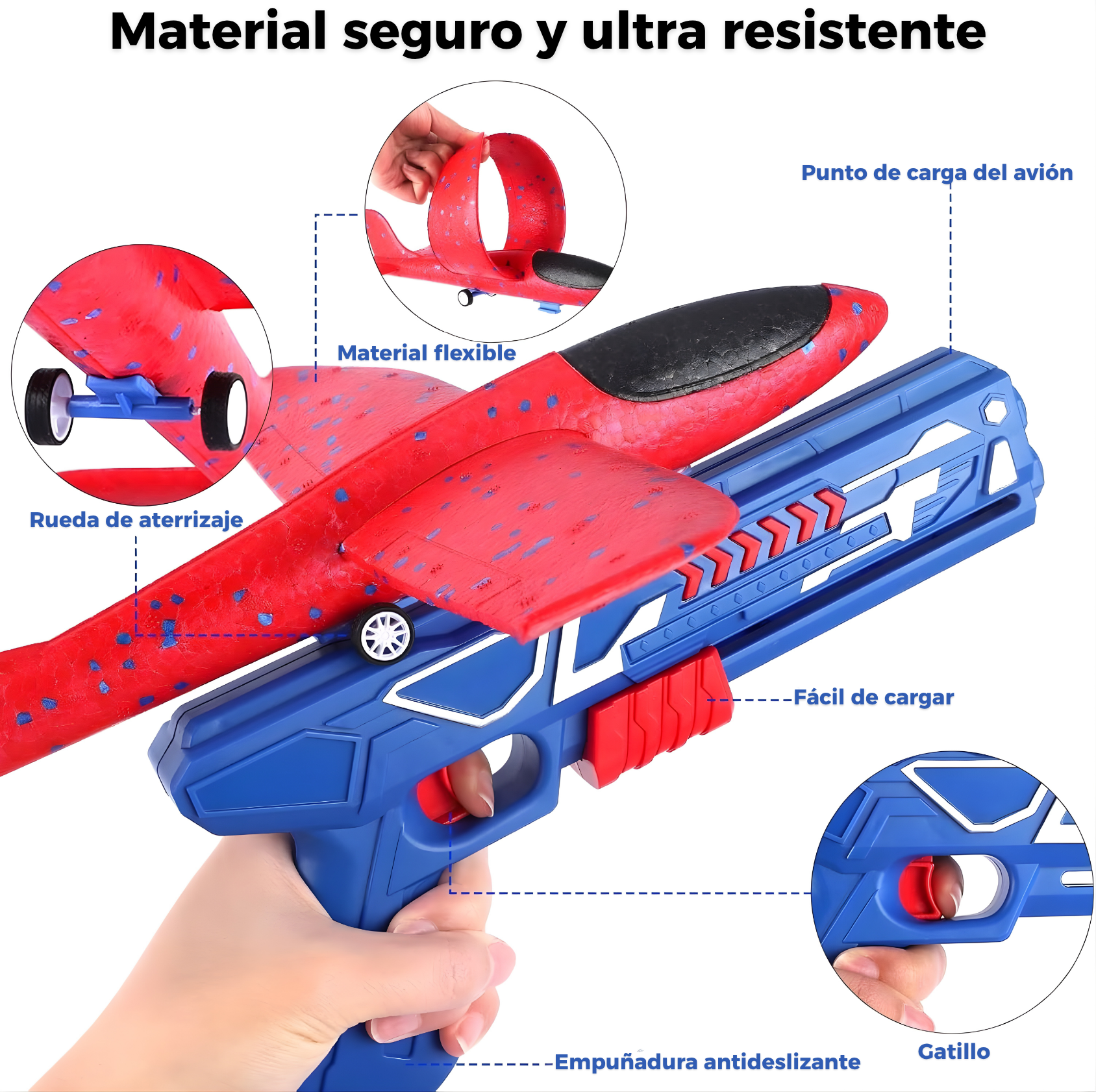 AeroShot Launcher™ – Pistola Lanzaviones de Espuma