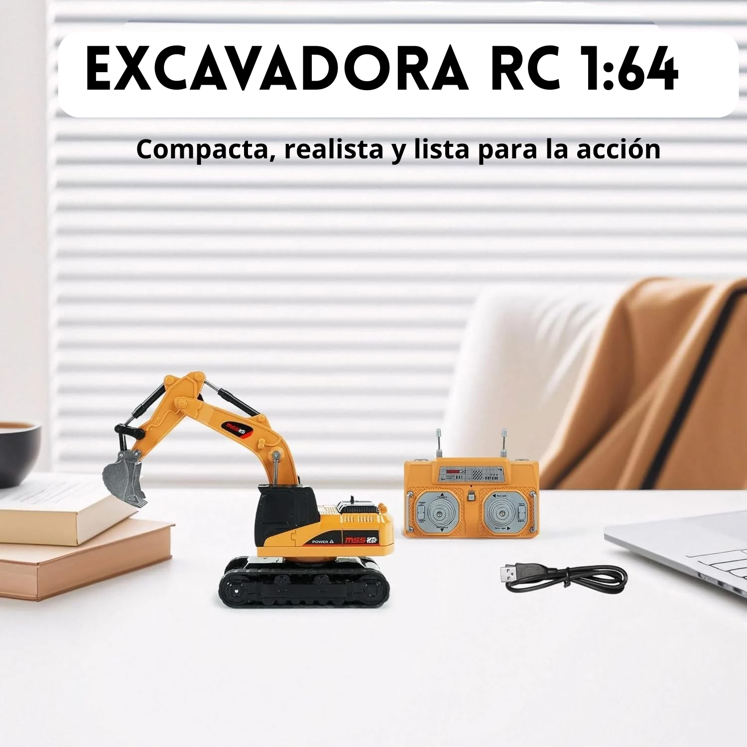 MiniWorks RC™ – Excavadora, Camión y Carretilla Teledirigidos