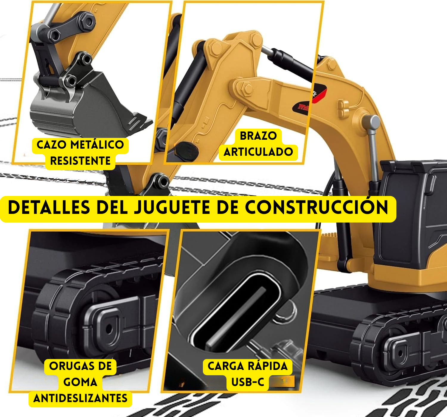 MiniWorks RC™ – Excavadora, Camión y Carretilla Teledirigidos
