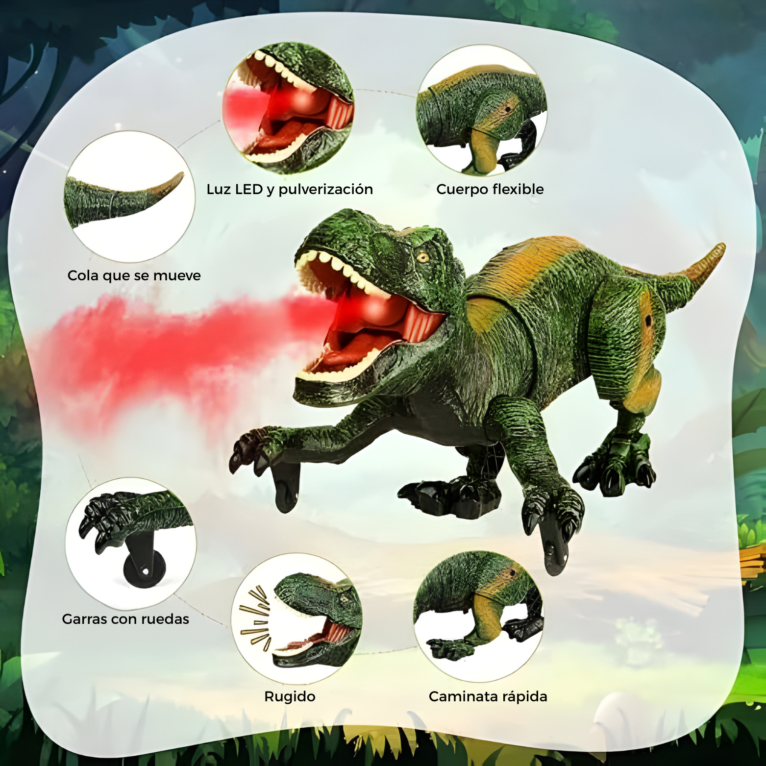 DinoFire RC™ – El Dinosaurio Teledirigido que Echa Fuego