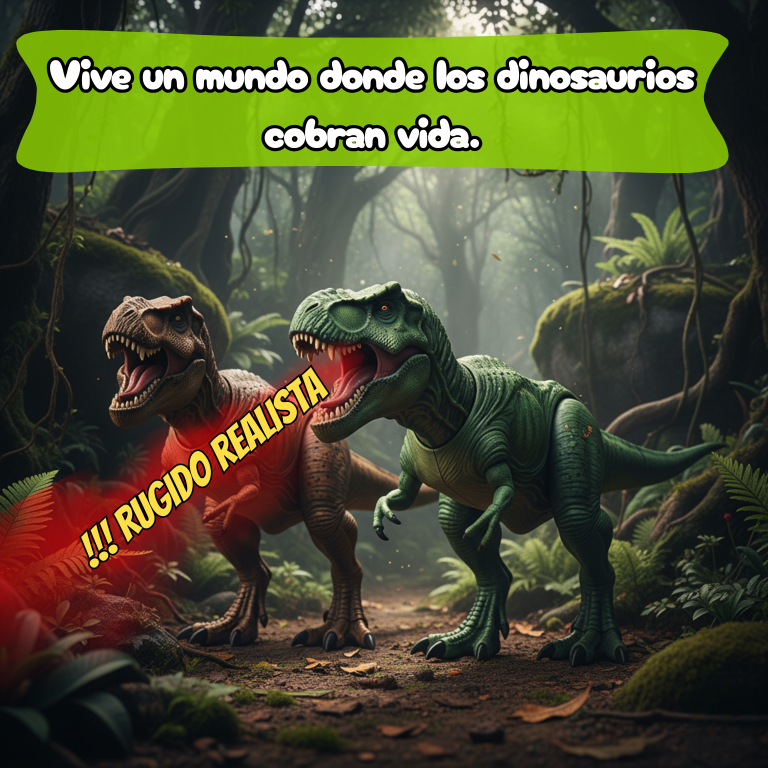 DinoFire RC™ – El Dinosaurio Teledirigido que Echa Fuego
