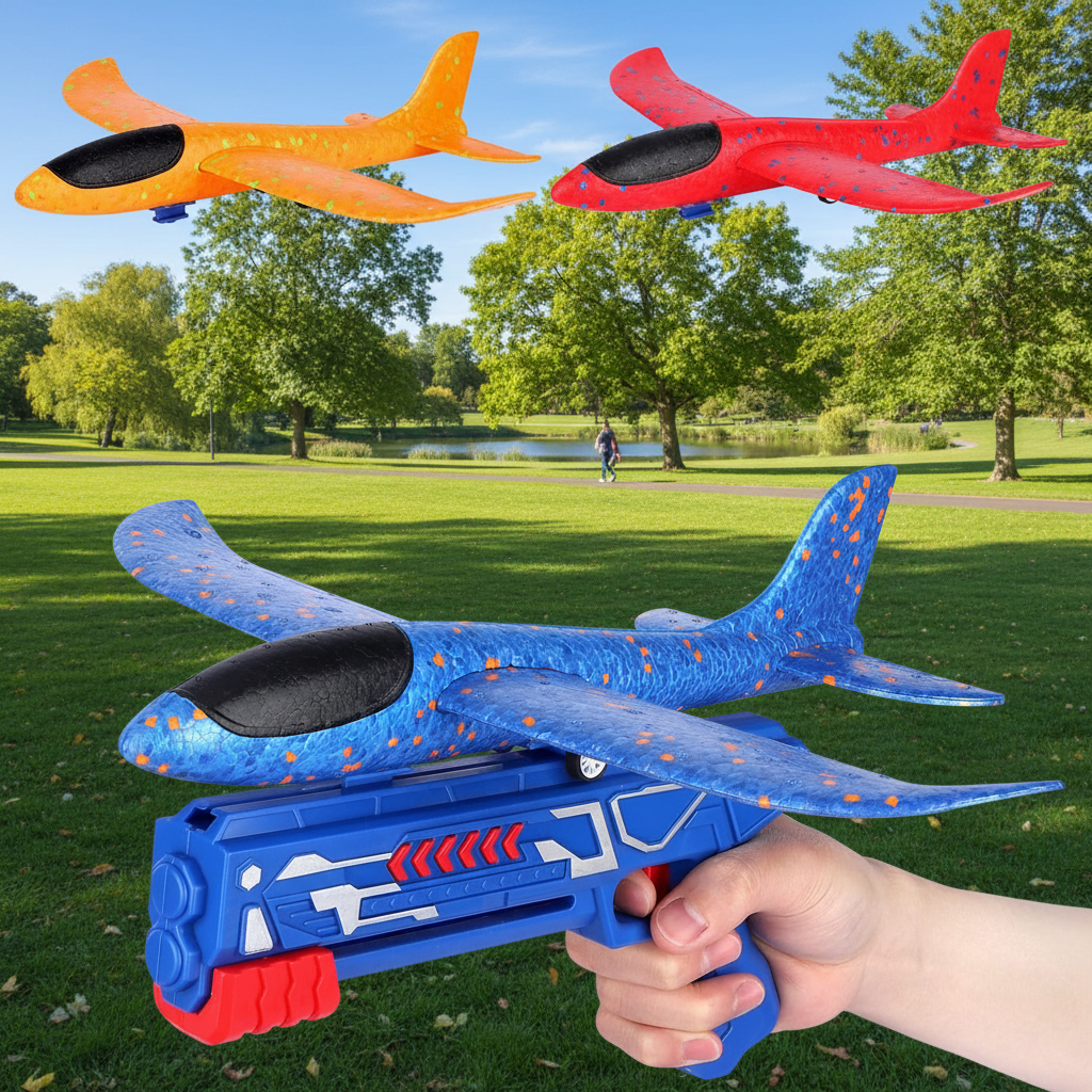 AeroShot Launcher™ – Pistola Lanzaviones de Espuma